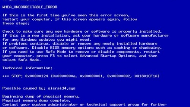 Как исправить код ошибки 0x00000124 в Windows: синий экран WHEA_UNCORRECTABLE_ERROR [Виндоус windows]