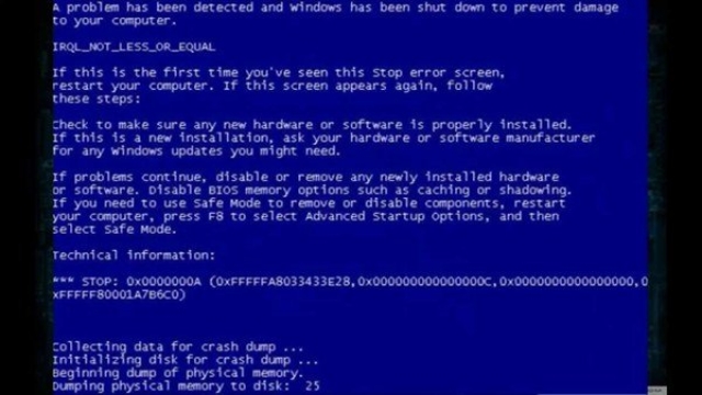 Исправляем STOP ошибку 0x0000000a в операционной системе Windows