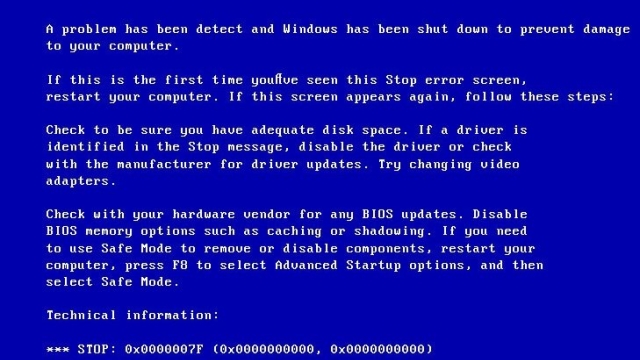Как исправить STOP-ошибку с кодом 0x0000007f в операционных системах Windows XP, 7, 8 или 10?