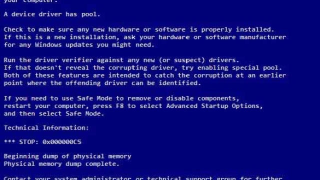 Как самому исправить STOP-ошибку с кодом 0x000000c5 в операционной системе Windows XP, 7, 8 или 10?